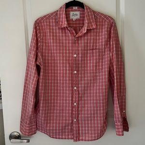Men’s Long Sleeved Plaid Button Down Shirt